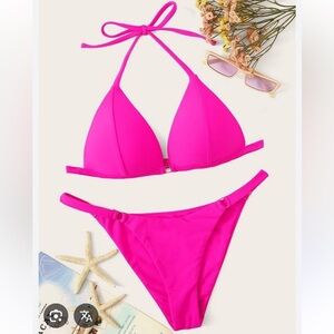 NWT SHEIN Pink Bikini size Large